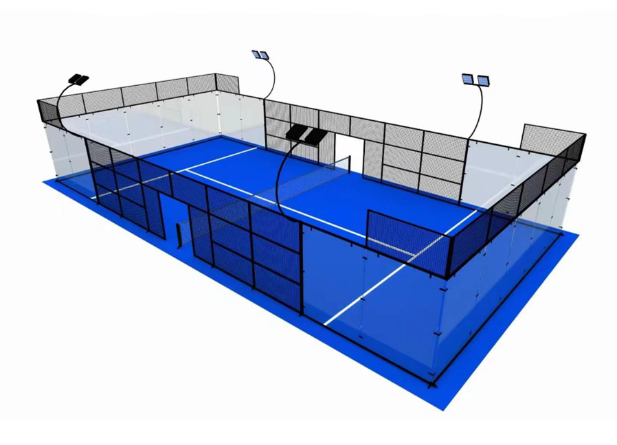 Full ViewPanoramic Padel court H002